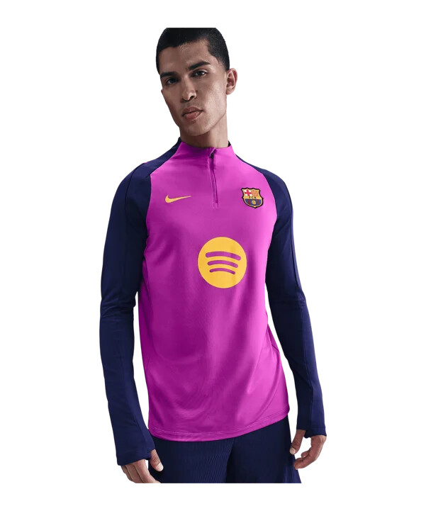 nike fc barcelona drill top sweatshirt lilla f552