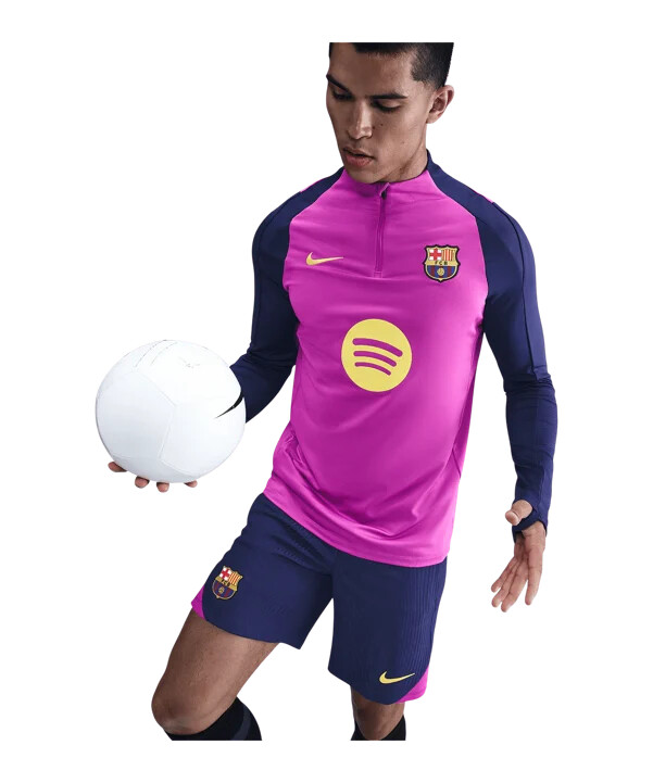 nike fc barcelona drill top sweatshirt lilla f552