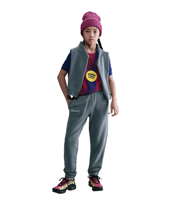nike fc barcelona nsw air joggingbukser børn grå f084