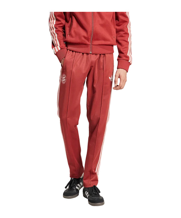 adidas originals fc bayern münchen beckenbauer træningsbukser rød
