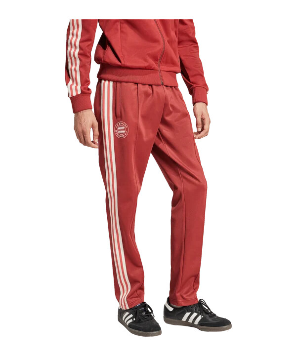 adidas originals fc bayern münchen beckenbauer træningsbukser rød