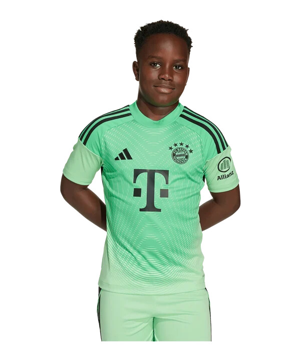 adidas fc bayern münchen målmandstrøje 202526 børn grøn