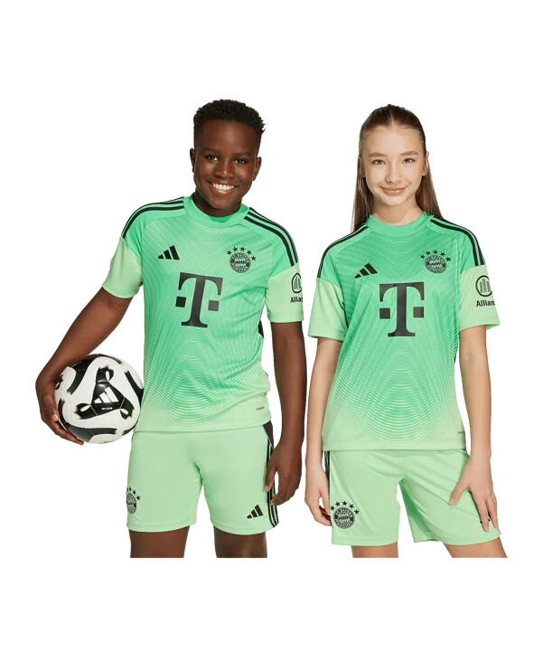 adidas fc bayern münchen målmandstrøje 202526 børn grøn