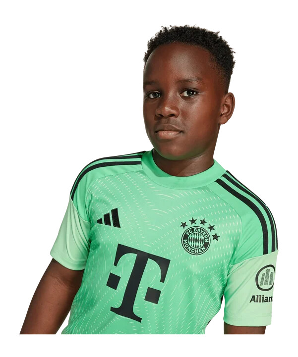 adidas fc bayern münchen målmandstrøje 202526 børn grøn