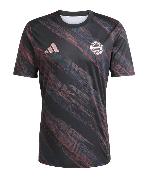 adidas fc bayern münchen prematch-trøje 202526 sort