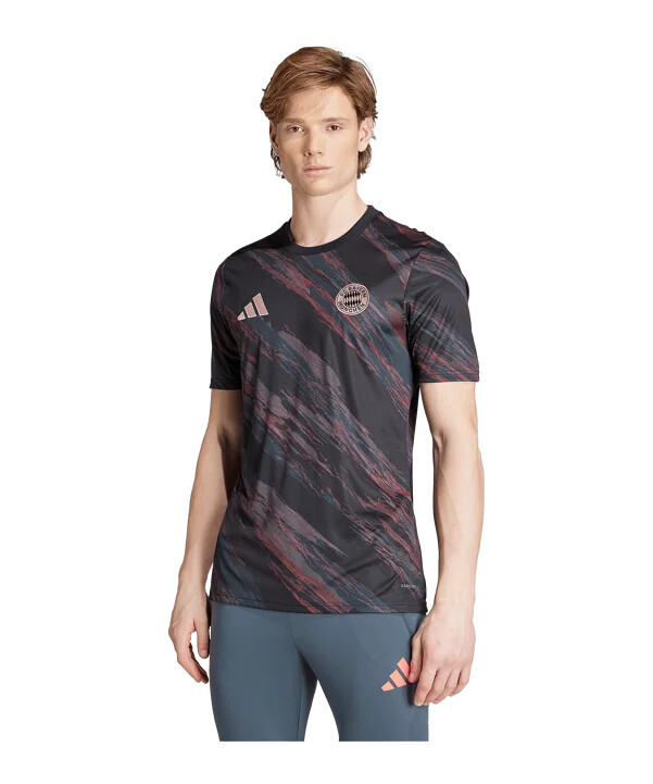 adidas fc bayern münchen prematch-trøje 202526 sort