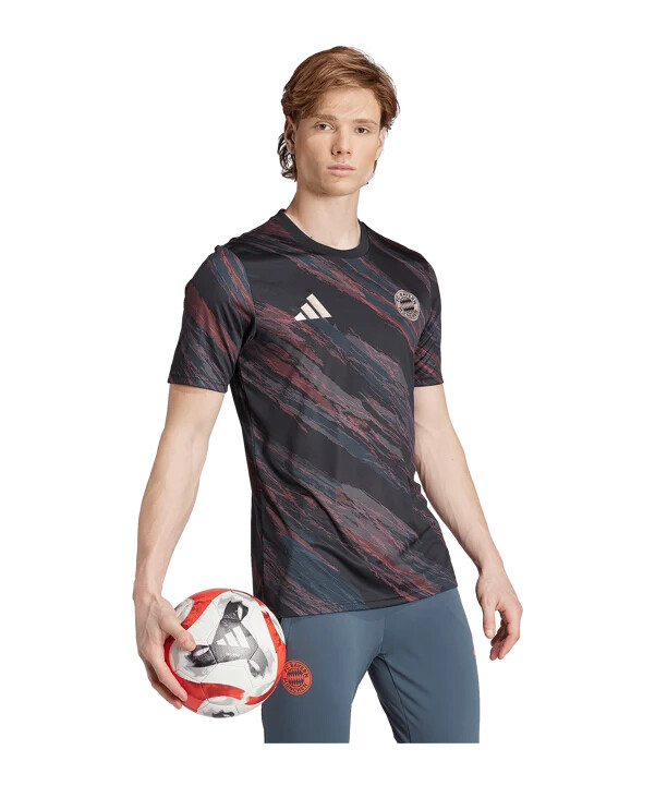 adidas fc bayern münchen prematch-trøje 202526 sort