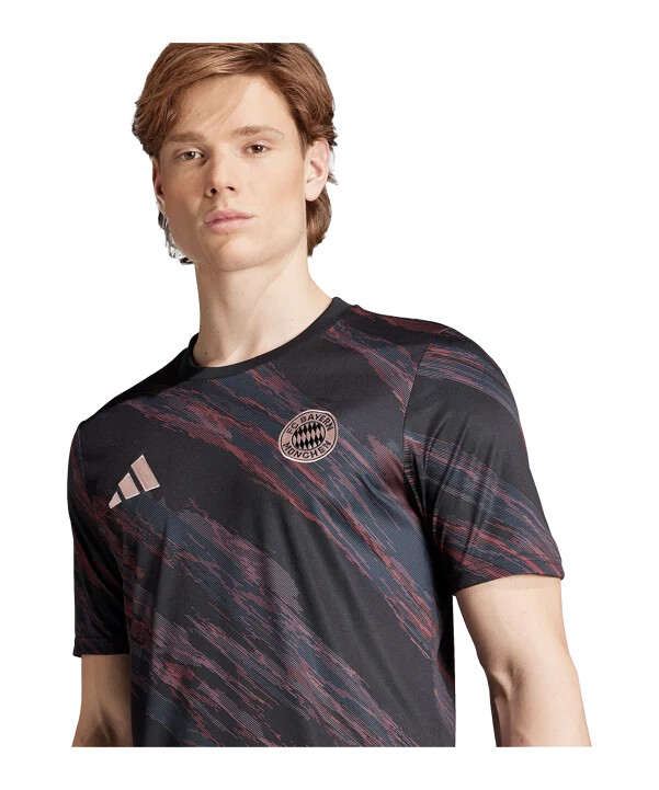 adidas fc bayern münchen prematch-trøje 202526 sort