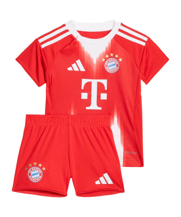 adidas fc bayern münchen babytrøjesæt hjemme 202526 børn rød