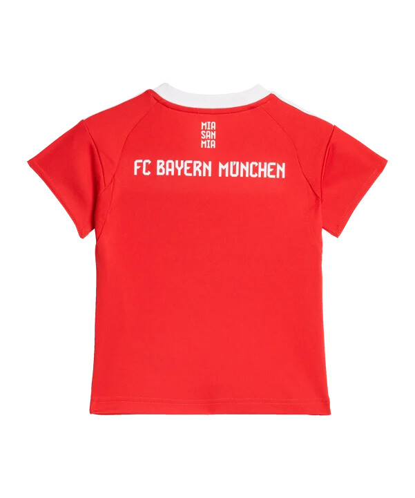 adidas fc bayern münchen babytrøjesæt hjemme 202526 børn rød