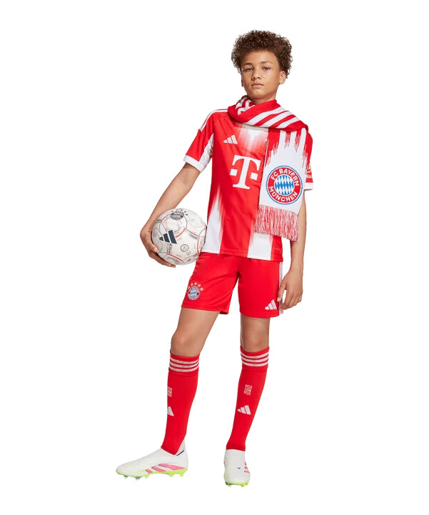 adidas fc bayern münchen hjemmebaneshorts 20252026 børn rød