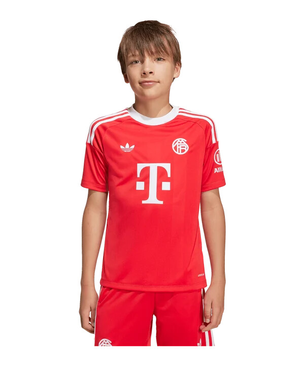 adidas fc bayern münchen målmandstrøje 3. klasse 20252026 børn rød