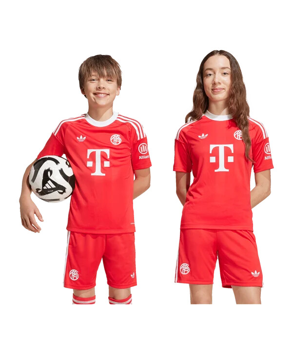 adidas fc bayern münchen målmandstrøje 3. klasse 20252026 børn rød