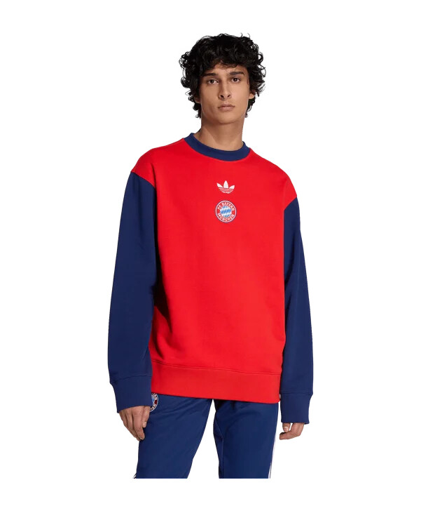 adidas fc bayern münchen lfstlr sweatshirt rød