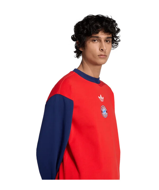 adidas fc bayern münchen lfstlr sweatshirt rød