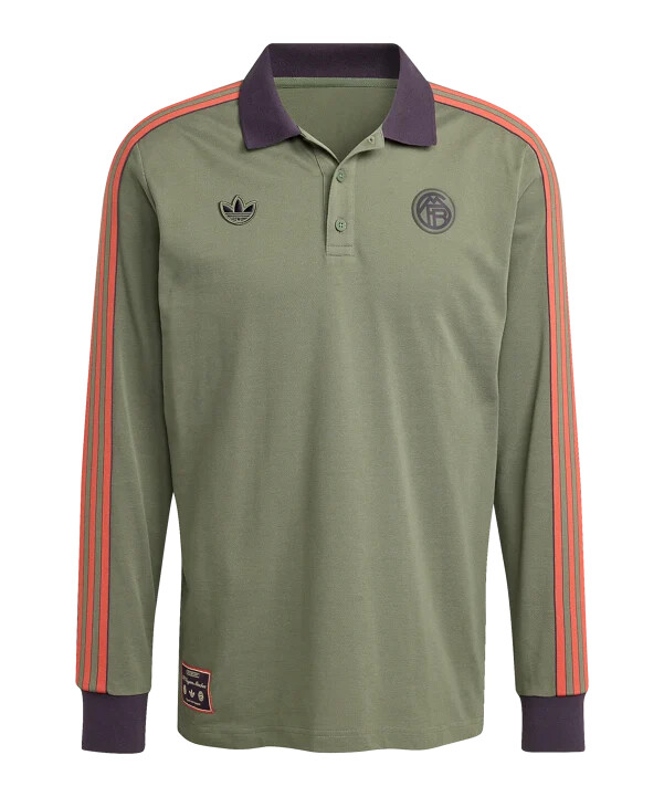 adidas fc bayern münchen icon langærmet polo grøn