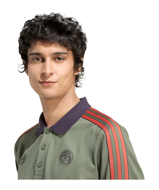 adidas fc bayern münchen icon langærmet polo grøn
