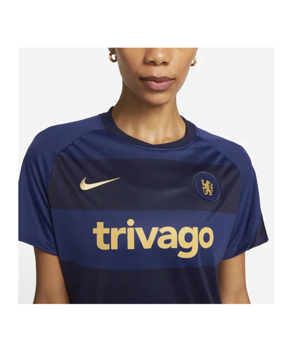 nike fc chelsea london prematch-trøje 20212022 dame blå f422