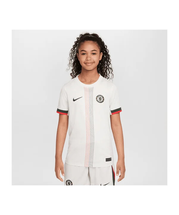 nike fc chelsea london udebanetrøje 202526 børn grå f031