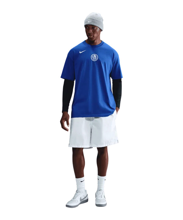 nike fc chelsea london t90 remix t-shirt blå f480