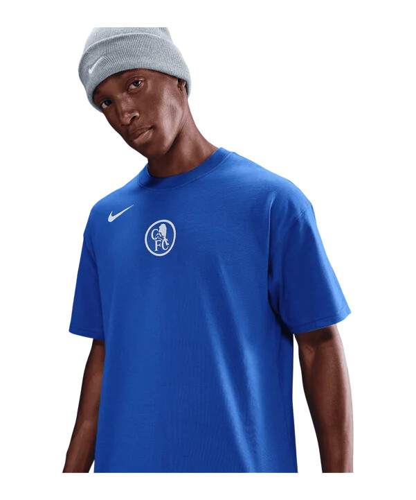nike fc chelsea london t90 remix t-shirt blå f480