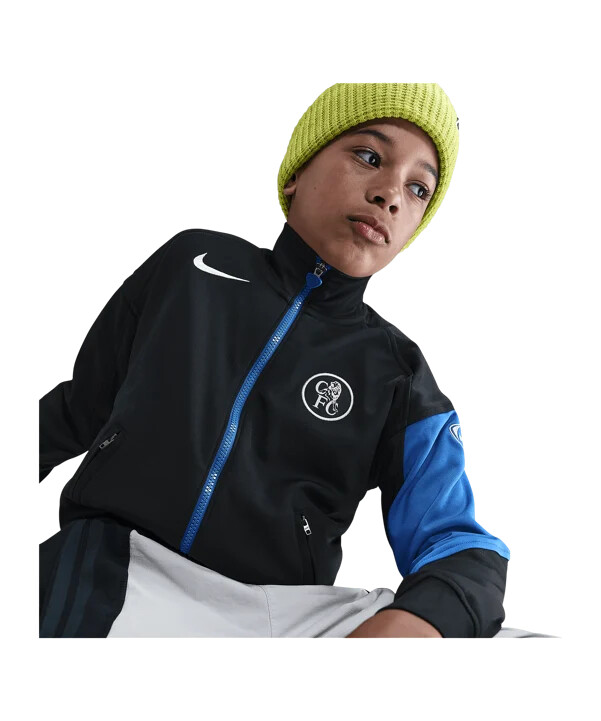 nike fc chelsea london træningsjakke børn sort f011