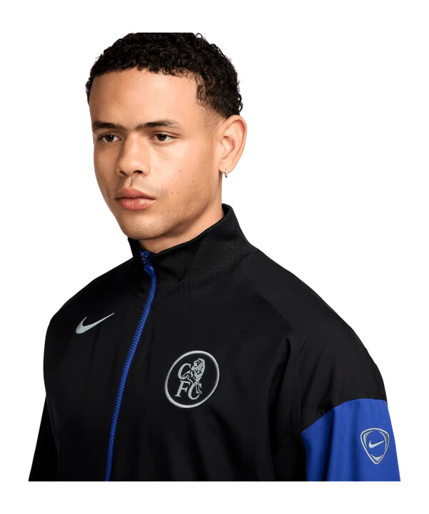 nike fc chelsea london træningsjakke sort f011