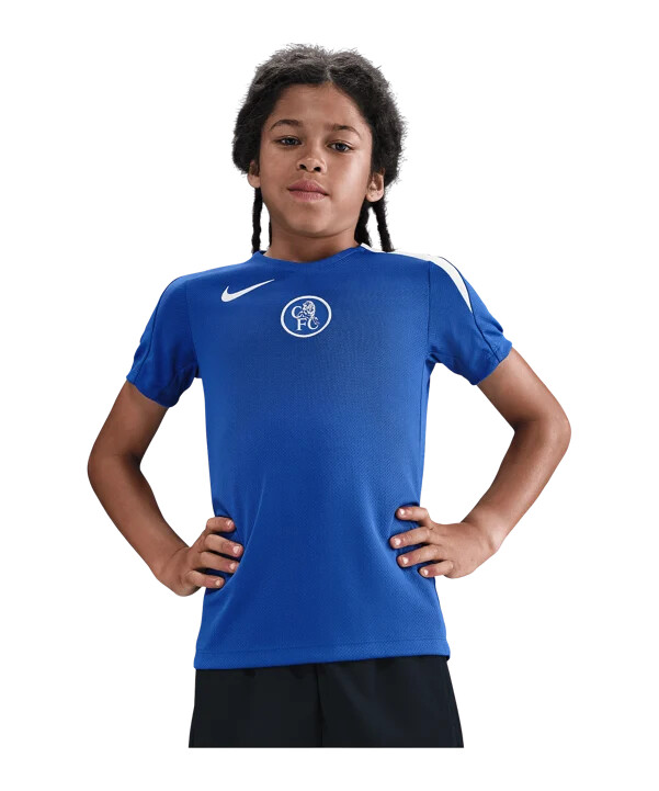 nike fc chelsea london træningstrøje børn blå f481