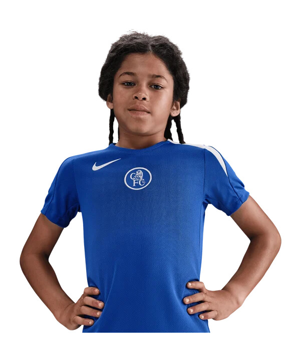 nike fc chelsea london træningstrøje børn blå f481