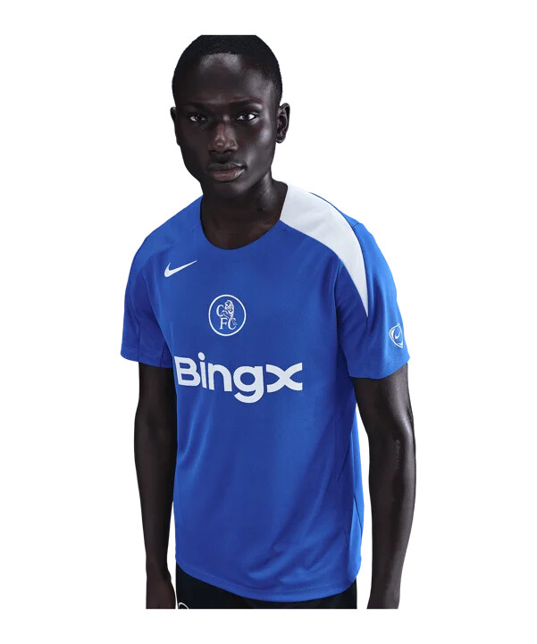 nike fc chelsea london strike træningstrøje blå f481