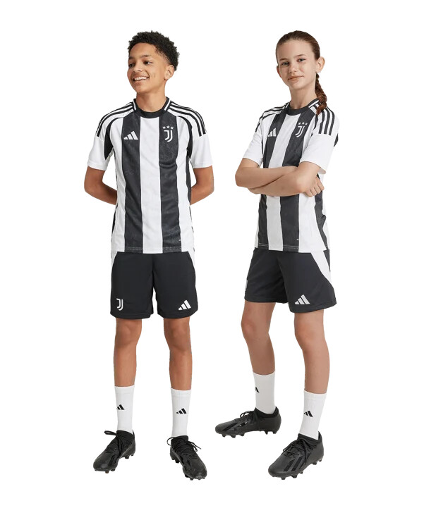 adidas juventus turin shorts hjemmebane 202425 børn sort