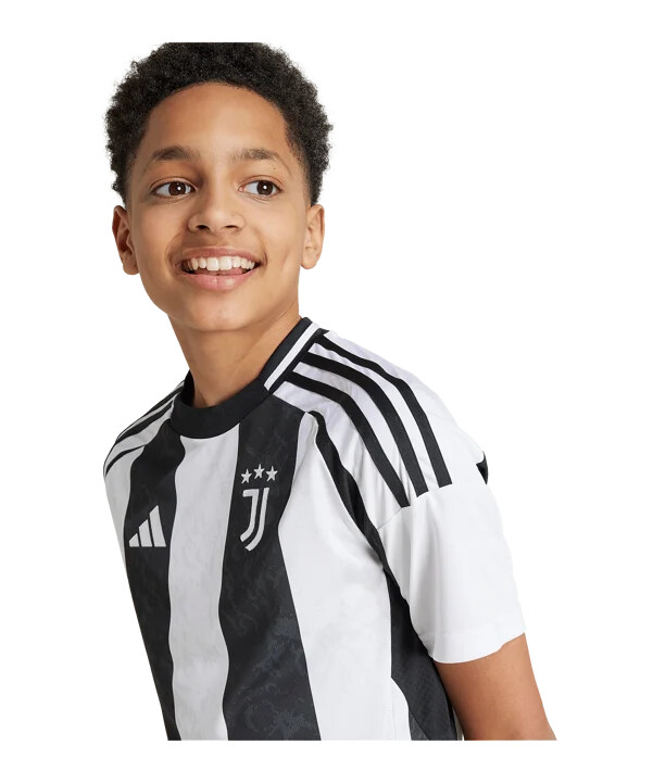 adidas juventus turin hjemmebanetrøje 202425 børn hvid