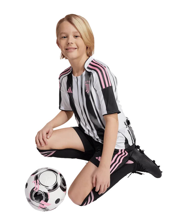 adidas juventus turin hjemmebanetrøje 202526 børn hvid