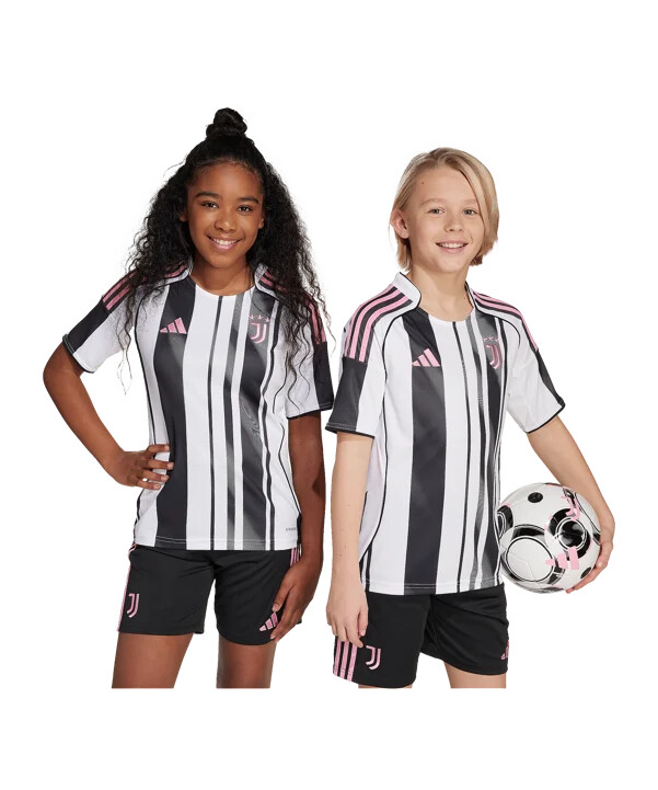 adidas juventus turin hjemmebanetrøje 202526 børn hvid