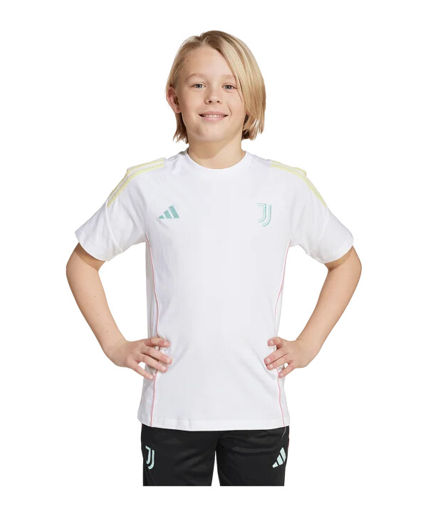 adidas juventus turin t-shirt børn hvid