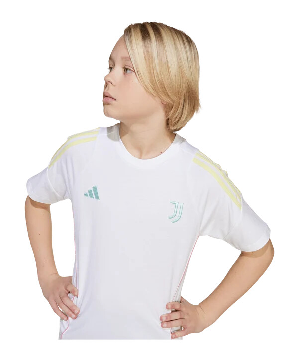 adidas juventus turin t-shirt børn hvid