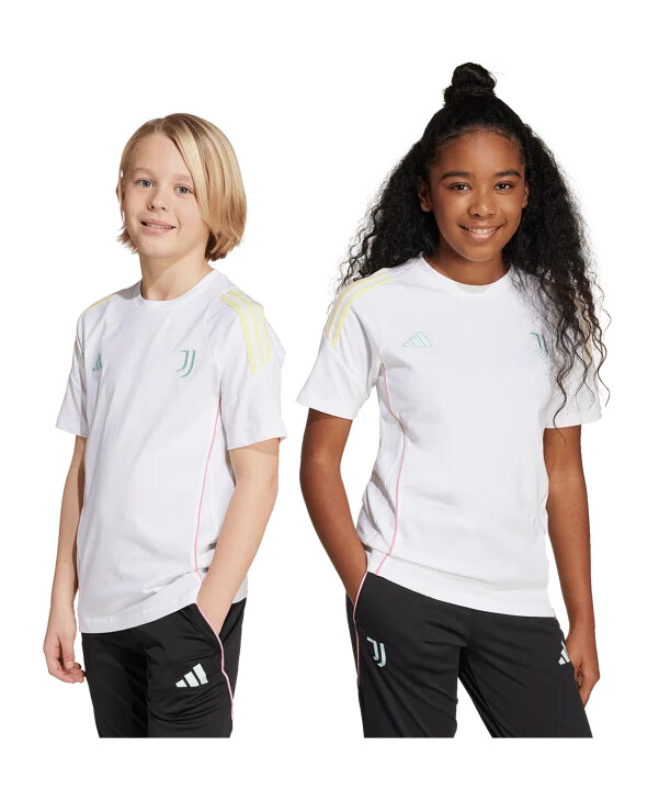 adidas juventus turin t-shirt børn hvid