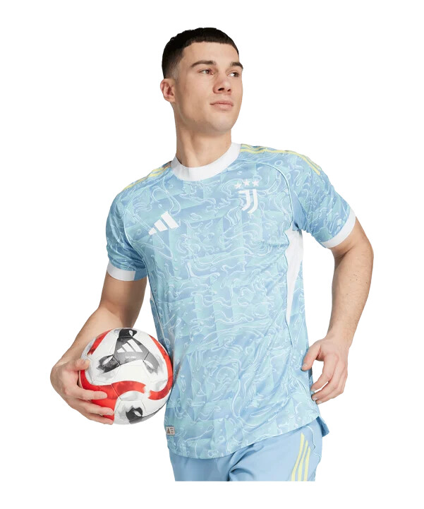 adidas juventus turin autentisk udebanetrøje 202526 blå