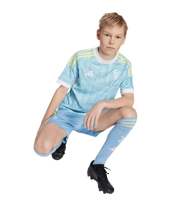adidas juventus turin udebanetrøje 202526 børn blå