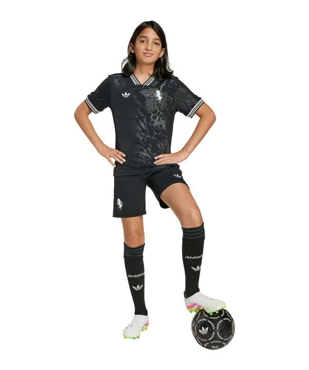 adidas juventus turin 3. trøje 20252026 børn sort