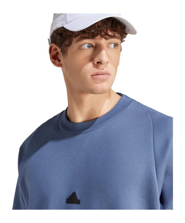 adidas fc schalke 04 zne sweatshirt grå blå