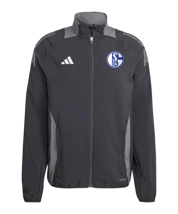 adidas fc schalke 04 tiro jakke sort