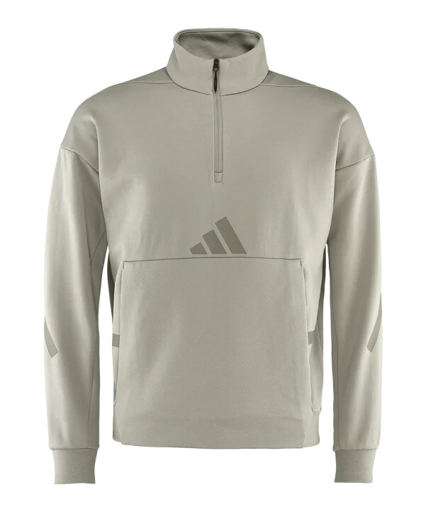 adidas fc schalke 04 halfzip sweatshirt beige