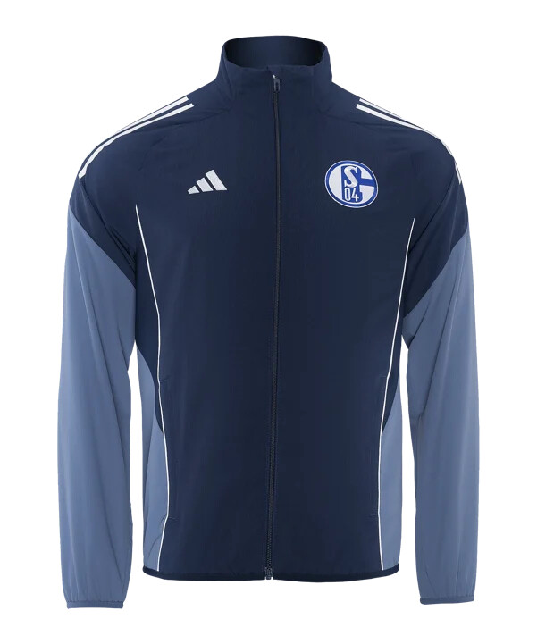 adidas fc schalke 04 præsentationsjakke blå