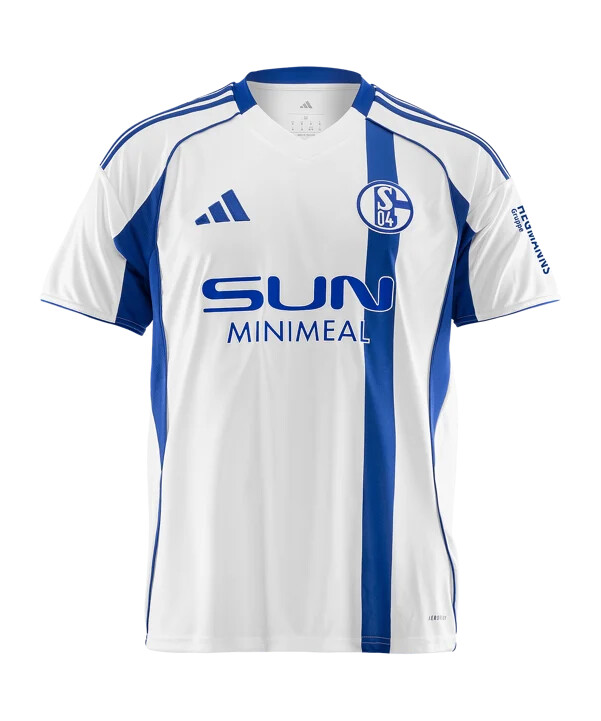 adidas fc schalke 04 udebanetrøje 20252026 børn hvid