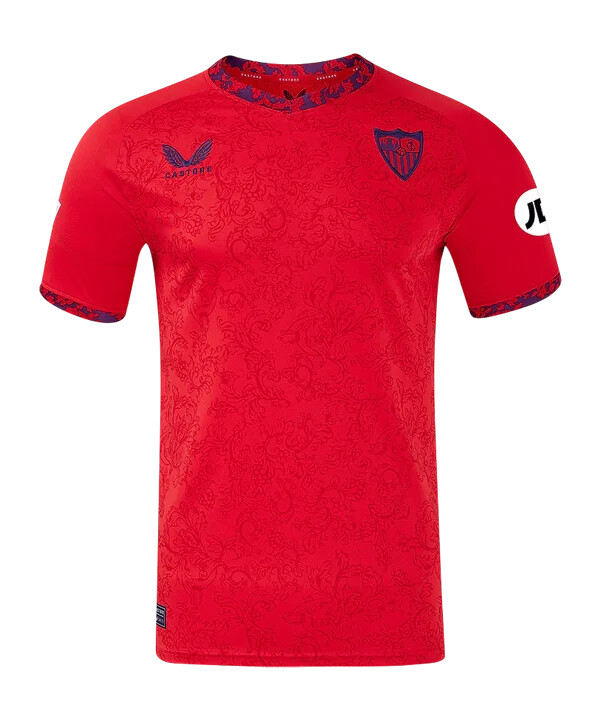 castore fc sevilla udebanetrøje 20242025 børn rød f070