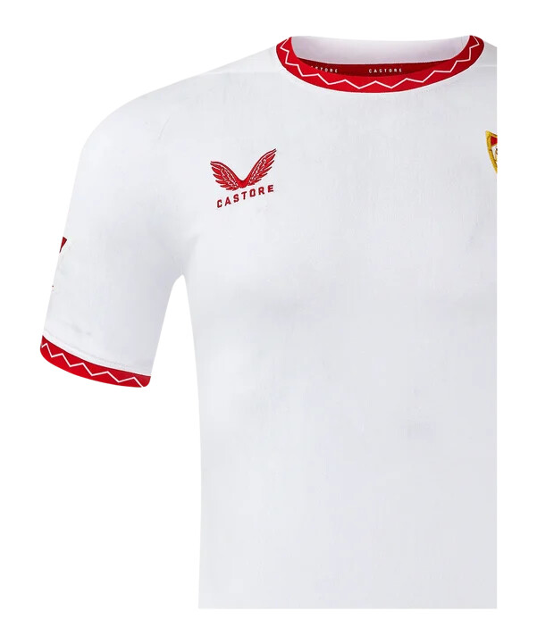 castore fc sevilla hjemmetrøje 20242025 børn hvid f071