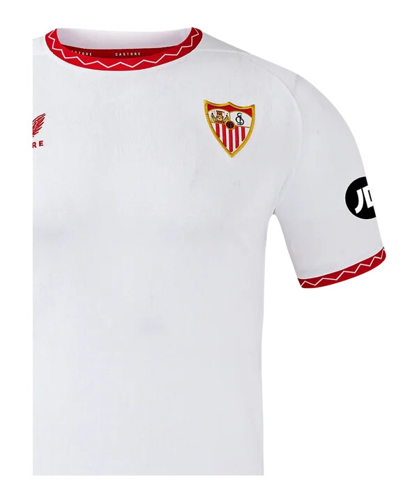castore fc sevilla hjemmetrøje 20242025 børn hvid f071