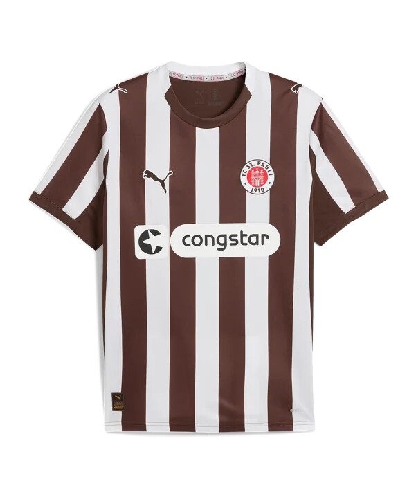 puma fc st. pauli hjemmebanetrøje 20252026 brun f01