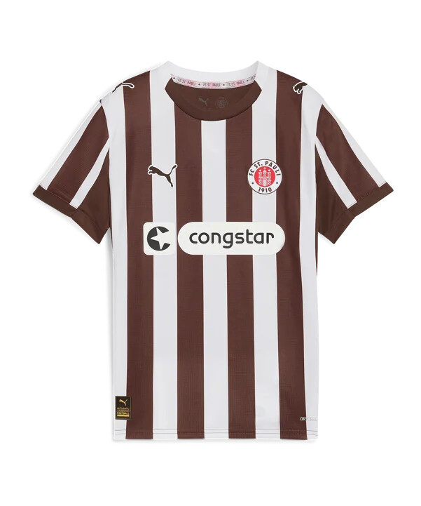 puma fc st. pauli hjemmebanetrøje 20252026 børn brun f01